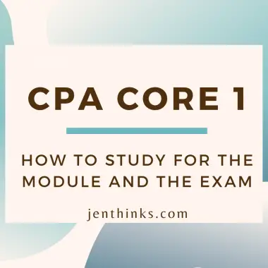 CPA Core 1 Tips