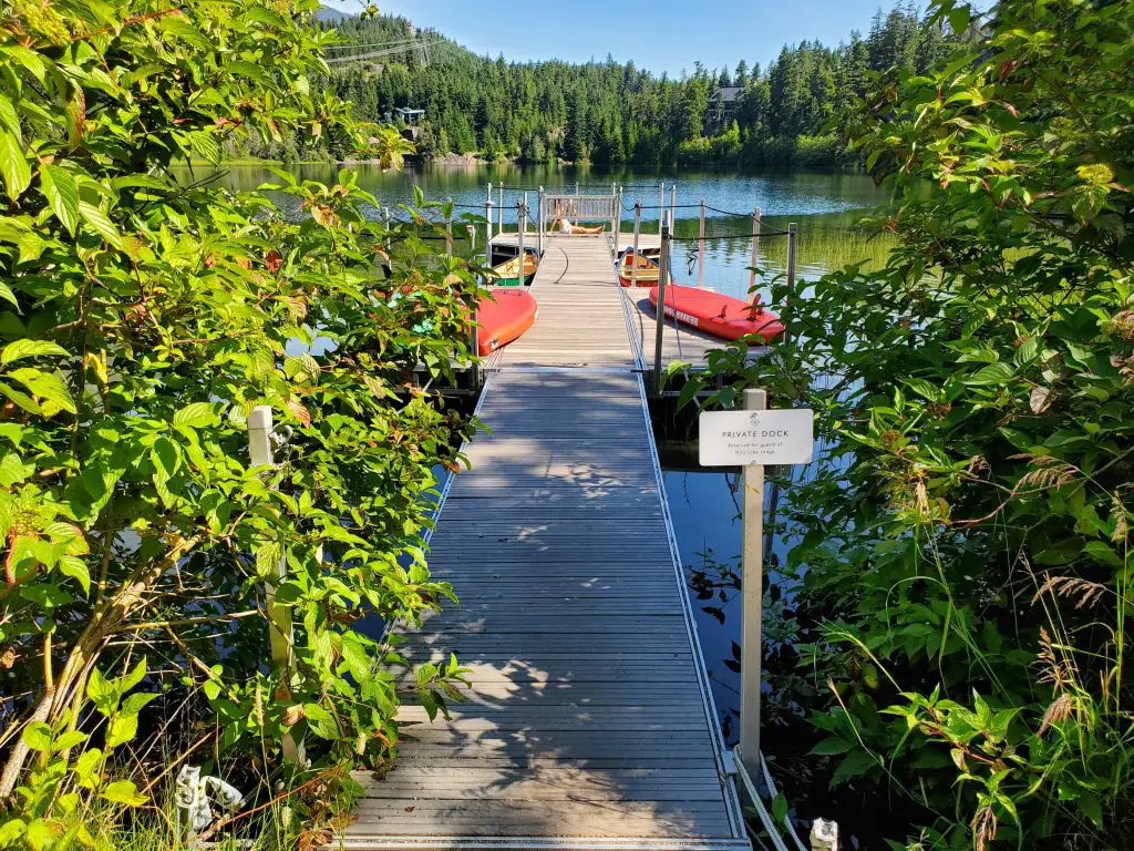 Nita Lake Lodge Private Dock