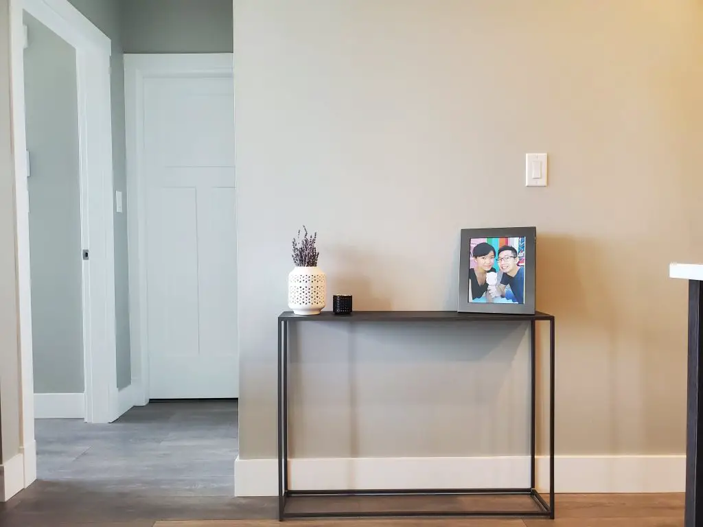 CB2 Mill Mini Console Table