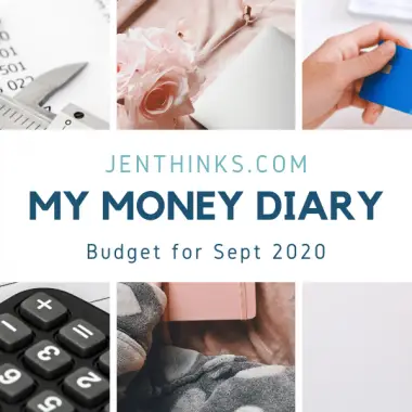 Money Diary Sept 2020