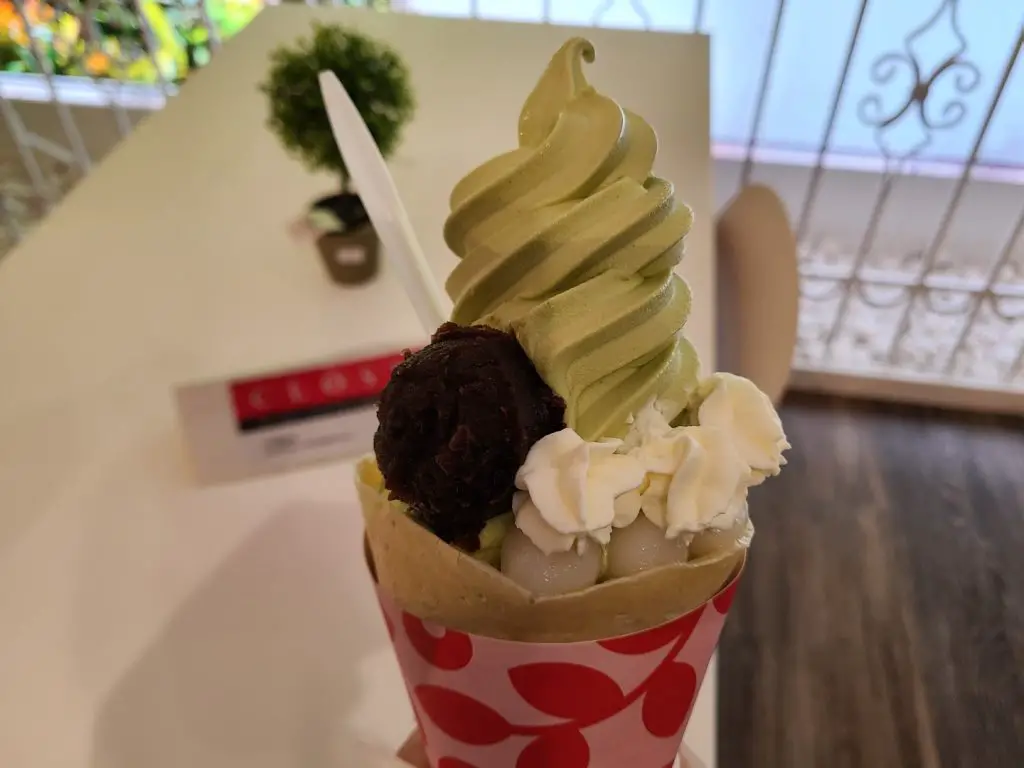 Matcha Red Bean Crepe