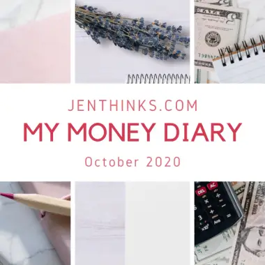 Money Diary Oct 2020