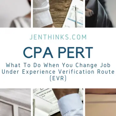 CPA PERT What To Do When You Change Job Under Experience Verification Route (EVR)