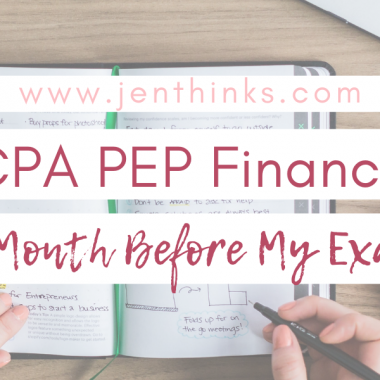 CPA PEP Finance Exam Prep