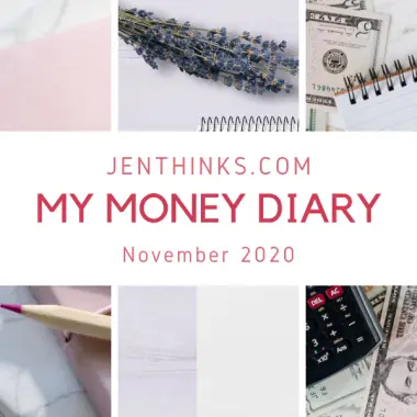 Money Diary Nov 2020