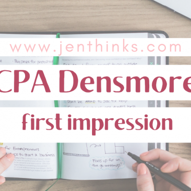 cpa densmore finance first impression