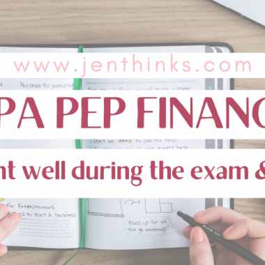 CPA Finance what went well during exam