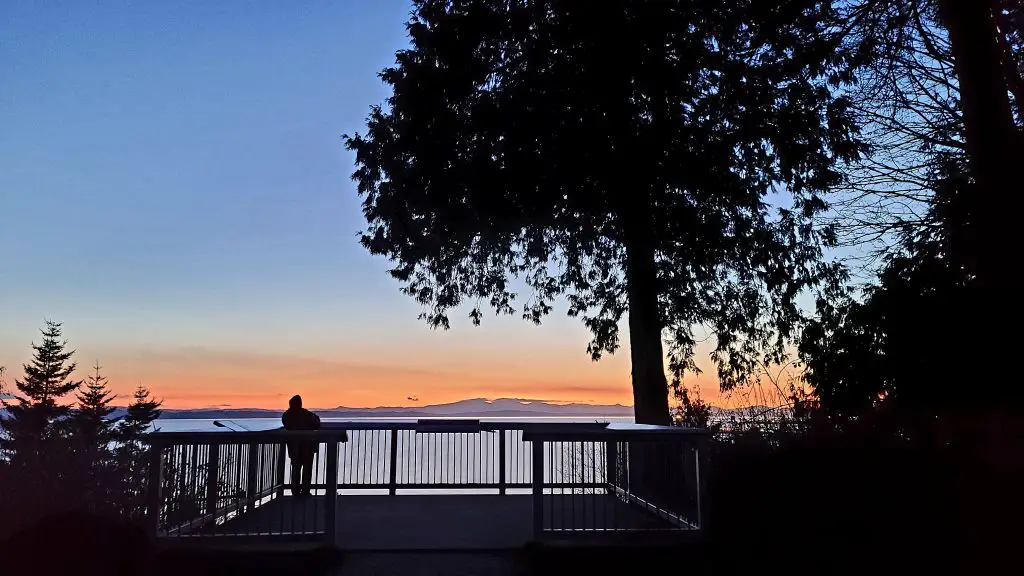 Ocean view from Fred Gingell Park View Point in Tsawwassen