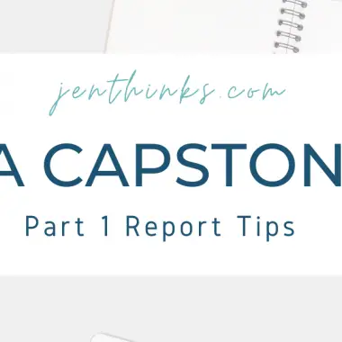 CPA Capstone 1 Part 1 Tips