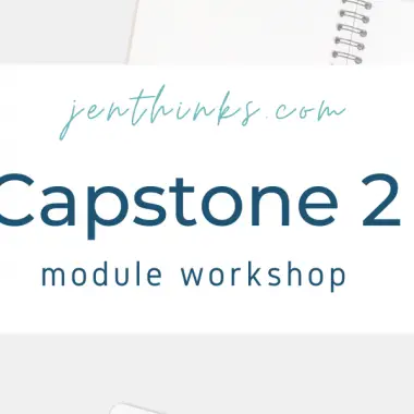 capstone 2 module workshop