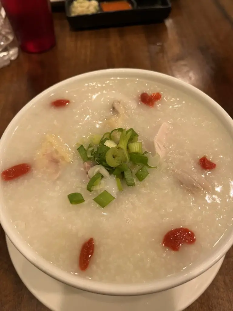 Congee at 88 Noodle Papa